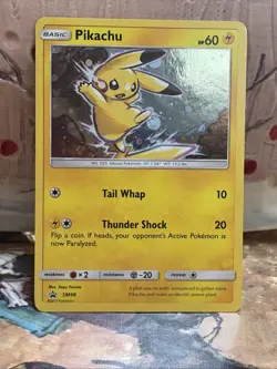 Pikachu SM98 Black Star Holo Promo Card Sun and Moon Nm - Image 1