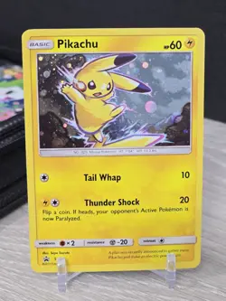 Pokemon Card TCG Pikachu SM98 Holo RARE Sun & Moon Black Star Promo 2017 SWIRL - Image 4