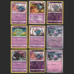 Misdreavus Pokemon Card Collection Set of 9 English Cards Reverse Holo Cute Rare - Image 1