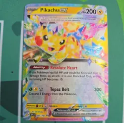 Pikachu Ex 57/191 Surging Sparks Pokemon TCG Rare Card - Image 1