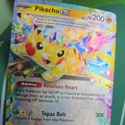 Pikachu Ex 57/191 Surging Sparks Pokemon TCG Rare Card - Image 3