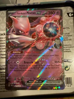 Pokemon TCG Team Rockets Mewtwo EX Double Rare Card 081/182 Destined Rivals - Image 1