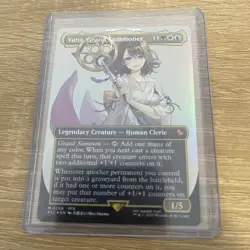 x1 Yuna, Grand Summoner - Foil - Borderless M MTG Commander: Final Fantasy M/NM, - Image 1