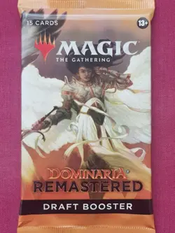 Magic The Gathering DOMINARIA REMASTERED New Sealed DRAFT Booster Pack MTG - Image 1
