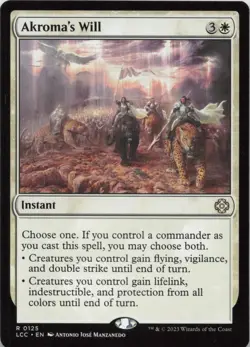 Akroma's Will R Commander: The Lost Caverns of Ixalan 125 NM MTG - Image 1