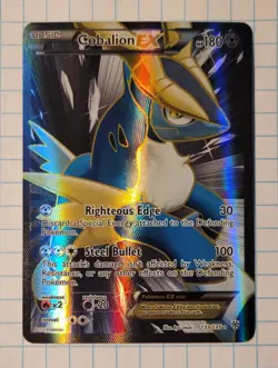 Pokemon Cobalion EX Full Art Ultra Rare Holo 133/135 Plasma Storm HP - Image 1