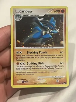 Lucario LV. 39 2/17 POP Series Promo 8 Pokemon TCG Rare 2008 LP - Image 1