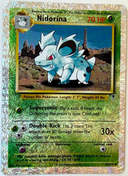 Pokemon Nidorina 55/110 Reverse Holo Legendary Collection 2002 LP - Image 1