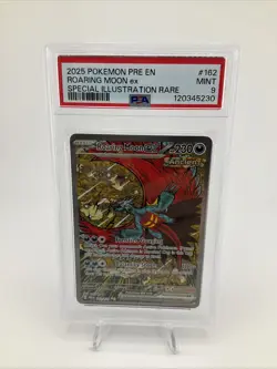 2025 Pokemon Prismatic Evolutions Roaring Moon EX SIR 162/131 PSA 9 MINT 🔥 - Image 1