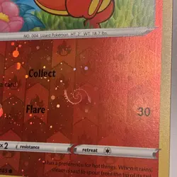 Charmander #023/185 - Pokemon TCG - Vivid Voltage - Reverse Cosmos Holo - Swirl - Image 2