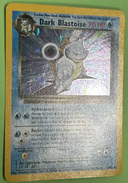 Pokemon Dark Blastoise Team Rocket Holo Rare English Pokemon #3/82 NEAR MINT - Image 2