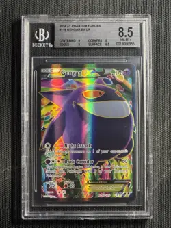 BGS 8.5 Gengar EX (114 Full Art) Holo Rare 114/119 XY - Phantom Forces Pokemon - Image 1