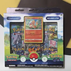 Pokemon GO TCG Charmander Pin Collection Box - Image 1