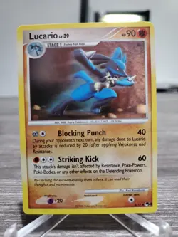 Lucario LV. 39 2/17 POP Series Promo 8 Pokemon TCG Rare 2008 LP Holo - Image 1