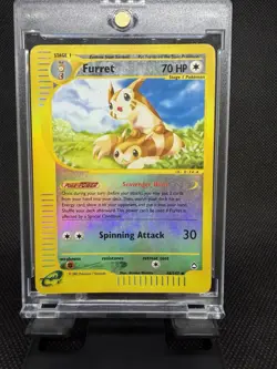 Pokemon TCG Furret 48/147 Reverse Holo – Aquapolis – Vintage Rare – NM/LP - Image 1