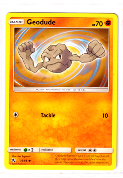 Geodude 33/68 Hidden Fates ENGLISH Common 2019 Near Mint Pokemon - Image 1
