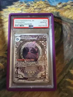 2023 Pokemon Paldea Evolved Mismagius Illustration Rare PSA 10 212/193 w/ Guard - Image 1