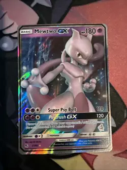 Pokemon TCG Hidden Fates LP Mewtwo GX 31/68 - Image 1
