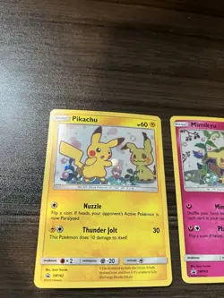 Pokemon TCG Holo Mimikyu SM163 & Pikachu SM162 Holo Promo Sun And Moon - Image 2