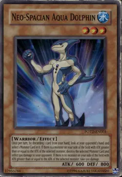 Neo-Spacian Aqua Dolphin Unl Ed Super Rare POTD-EN003 Yu-Gi-Oh! - Image 1