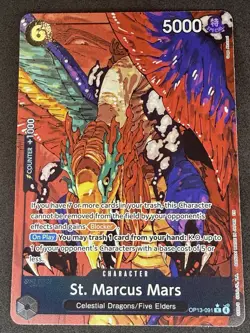 One Piece OP13-091 St. Marcus Mars Alt Art Eng NM - Image 1