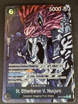 One Piece St. Ethanbaron V Nusjuro Alt Art OP13-080 Carrying On His Will English - Image 1