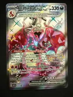 Charizard ex 074 SV Black Star Promo Holo NM/M PSA Contender Pokemon Card - Image 1