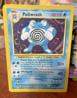 Pokemon card - Poliwrath 13/102 - Base Set - Vintage - Holo Rare 1999-2000 - Image 3