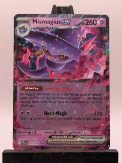 Pokemon Card Mismagius Ex 036/094 Phantasmal Flames Double Rare Holo NM - Image 1