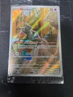 Mimikyu Sealed Promo Scarlet and Violet 075 Pokemon TCG Card Near Mint Condition - Image 1