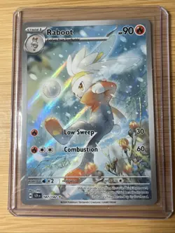 Pokemon Card TCG - Raboot 147/142 Illustration Rare Stellar Crown Near Mint - Image 1