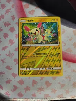Plusle Reverse Holo Pokemon Card 33/73 Common Shining Legends - Image 1