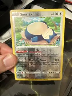 Pokemon TCG SWSH Lost Origin Snorlax Holo Rare Card #143/196 - Image 4