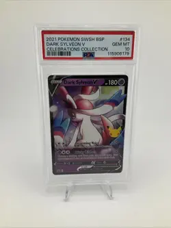 Pokemon Sylveon v Dark SWSH134 Promo Card Holo PSA 10 - Image 1