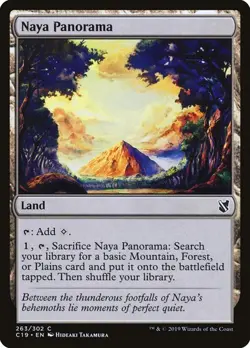 NM Naya Panorama, MTG, Commander 2019, Magic the Gathering, 263 - Image 1