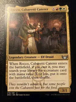 Rocco, Cabaretti Caterer 218/281 Uncommon Streets Of New Capenna MTG - Image 1