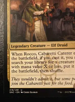 Rocco, Cabaretti Caterer 218/281 Uncommon Streets Of New Capenna MTG - Image 4