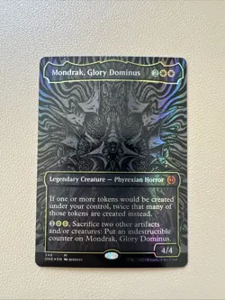 Mondrak, Glory Dominus - oil slick foil - English - MTG ONE - NM - Image 1