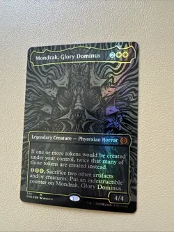 Mondrak, Glory Dominus - oil slick foil - English - MTG ONE - NM - Image 2