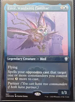 MTG Commander Legends Esior, Wardwind Familiar Etch Foil (Uncommon) - Image 1