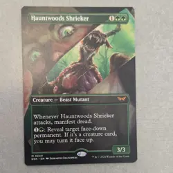 Wizards of the Coast Hauntwoods Shrieker Duskmourn Mythic Green Borderless #349 - Image 1