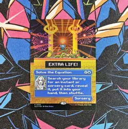 Solve The Equation NM Rainbow Foil MTG Secret Lair Extra Life Unplayed Magic - Image 1