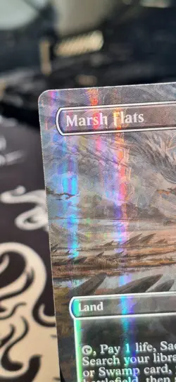 MTG – Tarkir Dragonstorm – Marsh Flats Dragonscale Foil – Mythic 0116 - Image 2