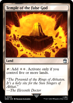 MTG Temple of the False God 320 Foil Land Doctor Who - Image 1