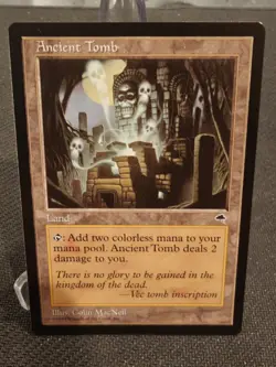 MTG Tempest "Ancient Tomb" Magic The Gathering WoTC Regular LP - Image 1