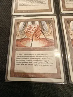 Mana Vault Set of 4 * REVISED * MP * Magic the Gathering MtG - Image 3