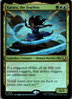 Katara, The Fearless [Foil] 230 MTG Avatar The Last Airbender Rare Foil NM - Image 1