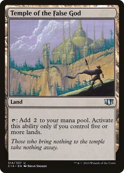 Temple of the False God #314 (MP) Commander 2014 C14 Magic MTG - Image 1