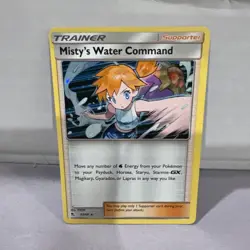 Misty's Water Command 63/68 NM Holo 2019 Hidden Fates Pokemon NM - Image 1