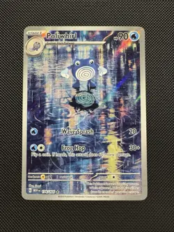 Pokemon Poliwhirl 176/165 SV: Scarlet & Violet 151 Illustration Rare Near Mint - Image 1